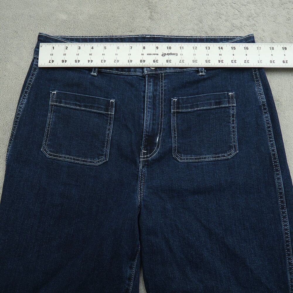 Old Navy Jeans Women's Size 14 Extra High-Rise Sky-Hi Wide-Leg Denim 30" Inseam - Picture 15 of 16